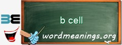 WordMeaning blackboard for b cell